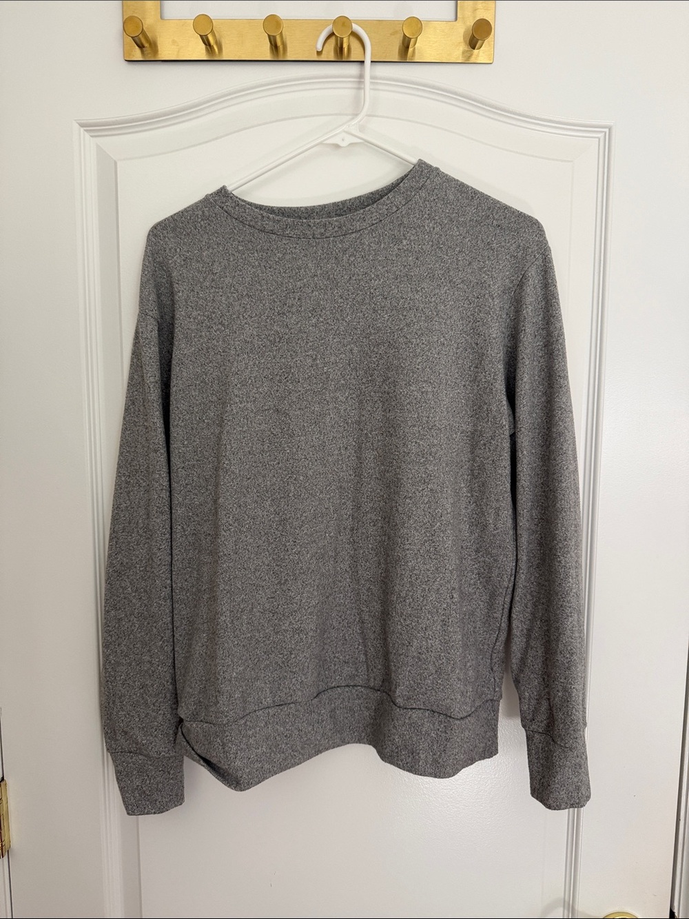 Uniqlo Men's Crewneck Sweater - Heather Gray